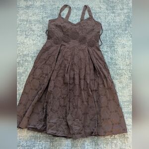 Talbots Brown Sleeveless Dress Size 14